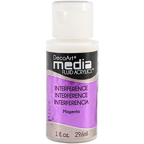 Deco Art Media Fluid Acrylic Paint, 1-Ounce, Magenta
