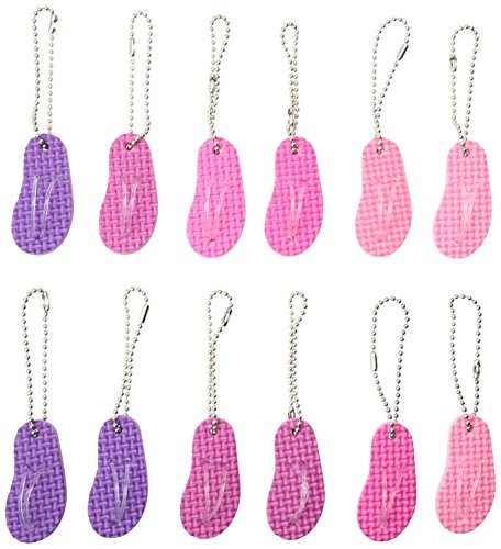 Flip Flop Keychains | Party Favor | Pack of 12