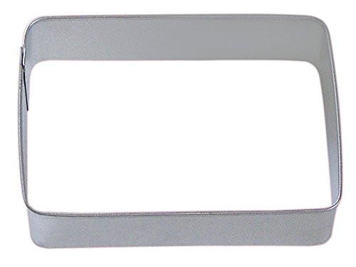 CybrTrayd RM-0879 R&M Rectangle 3.5" Cookie Cutter, Metallic