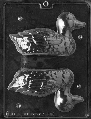 Cybrtrayd Life of the Party A115 3D Duck Chocolate Candy Mold in Sealed Protective Poly Bag Imprinted with Copyrighted Cybrtrayd Molding Instructions