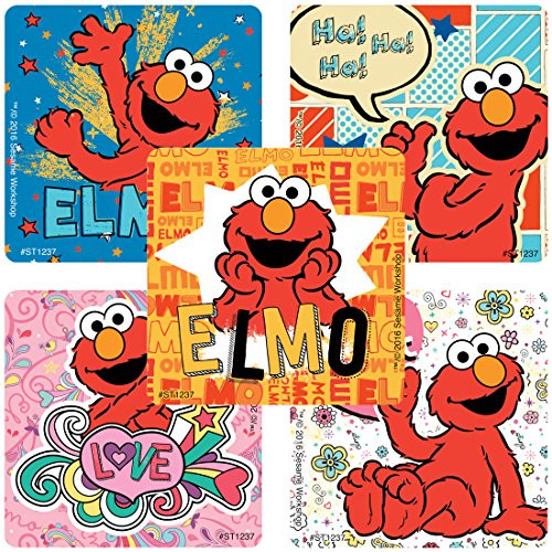 Elmo Stickers - Prizes 100 Per Pack