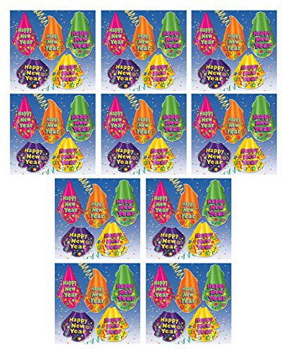 Beistle 80101-50 Color-Brite Hat Assortment, 50 Hats Per Package