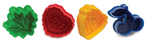 Norpro 3257 Pie Topper Cutters Cookie Stamp, Set of 4, Multicolored