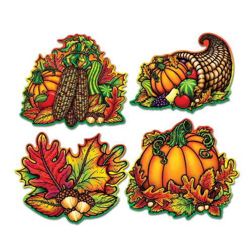 Pkgd Autumn Splendor Cutouts   (4/Pkg)