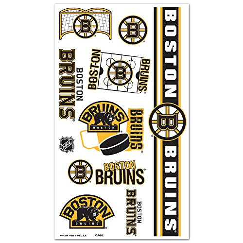 WinCraft NHL Boston Bruins Tattoos, Black