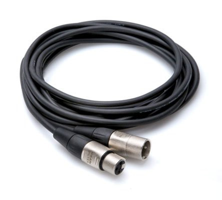 Hosa HXX-001.5 REAN XLR3F to XLR3M Pro Balanced Interconnect Cable, 1.5 Feet