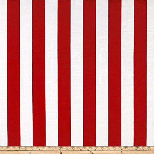 Richloom Fabrics Richloom Solarium Outdoor Classic Stripe Red