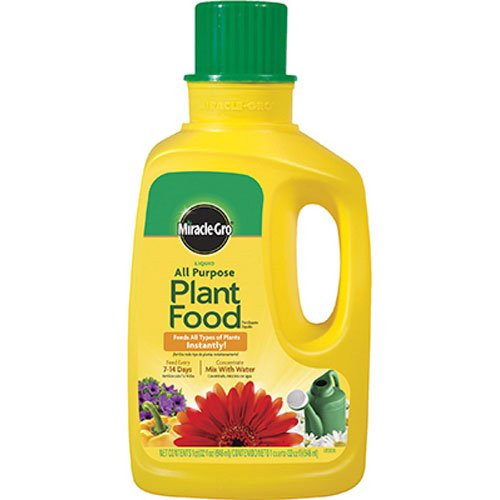 Miracle-Gro 1001502 All Purpose Liquid Plant Food Concentrate, 32-Ounce (Plant Fertilizer)