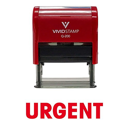 Basic Urgent Self Inking Rubber Stamp (Red Ink) - Medium