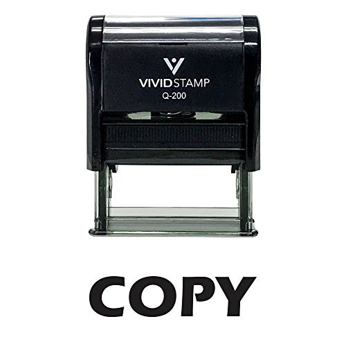 Copy Self-Inking Office Rubber Stamp (Medium, Black)