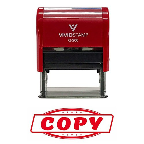 COPY Designer Office Self-Inking Office Rubber Stamp (Red) - Medium