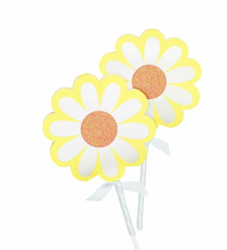Wilton 415-0394 White Daisy Lollipop Pocket Wrap Kit, 20 Count