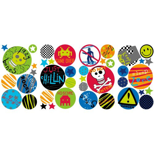 RoomMates RMK2348SCS  Boy Spots Peel and Stick Wall Decals