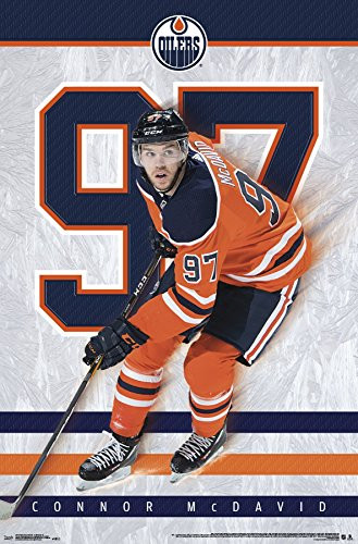 Trends International NHL Edmonton Oilers - Connor McDavid Wall Poster, 22.375" x 34", Unframed Version