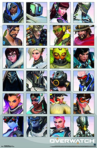 Trends International Overwatch - Portraits Wall Poster, 22.375" x 34", Unframed Version
