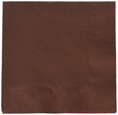 Chocolate Brown 2-Ply Luncheon Napkins | Pack of 50 | Party Supply