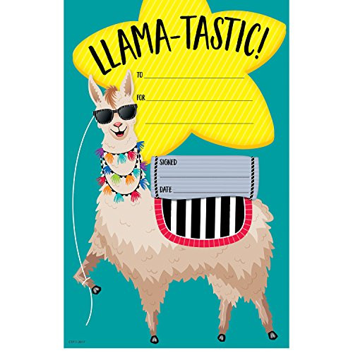 Creative Teaching Press Bold & Bright Llama-Tastic Award, Small, CTP (2453)