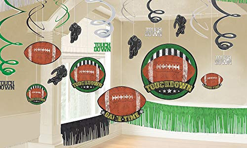 Amscan   Football Giant Room Decorating Kit Party Supplies, Multi