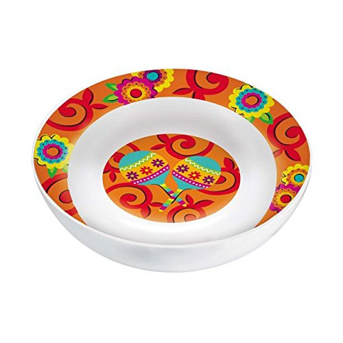 amscan Multicolored Round Melamine Party Bowl