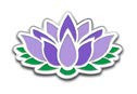 Lotus Flower Enamel Lapel PIN, Licensed Original Artwork by Matt Stewart - 1.25"