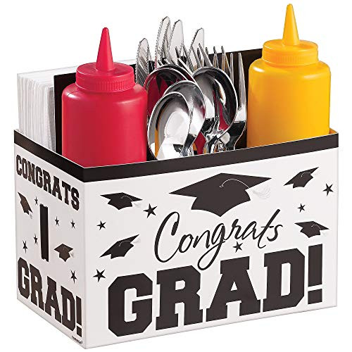 Amscan 430290 Multi Purpose Graduation Caddy, 7" x 4 1/2" x 7 1/2", Multicolor