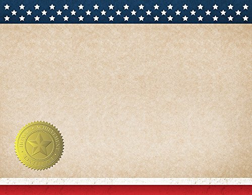 Great Papers! Patriotic Certificate, 25 Count, 8.5"x11" (2015083)