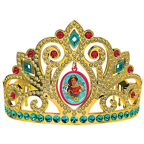 amscan Electroplated Tiara, Disney Elena of Avalor Collection, Party Accessory One Size, Multicolor