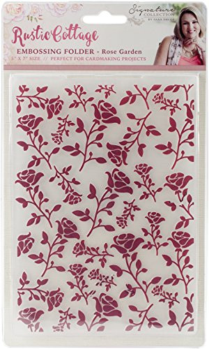 Crafter's Companion Sara Davies Signature Rustic Cottage Embossing Folder, 5" x 7"