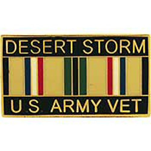 EagleEmblems P12258 Pin-DEST.Storm,Army,Vet. (1.125'')
