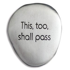 SOOTHING STONES - THIS TOO Shall PASS - INSPIRATIONAL Gift -Worry Stone/FRIEND Family -AFFIRMATION Prayer POCKET Token