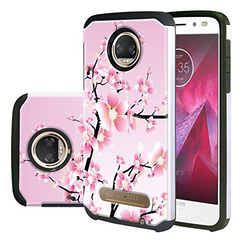 Harryshell Moto Z2 Force Case, Shock Absorption Drop Protection Hybrid Dual Layer Armor Defender Protective Case Cover for Motorola Moto Z2 Force Droid (2017) (C-3)