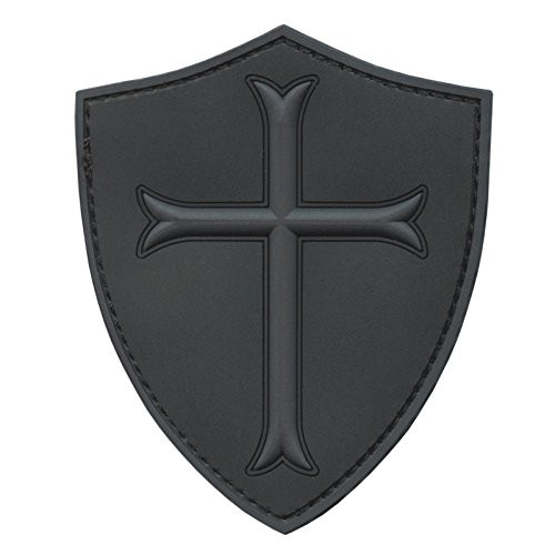 LEGEEON Subdued ACU US Navy Seals DEVGRU Crusaders Templar Knight Cross Morale PVC 3D Touch Fastener Patch