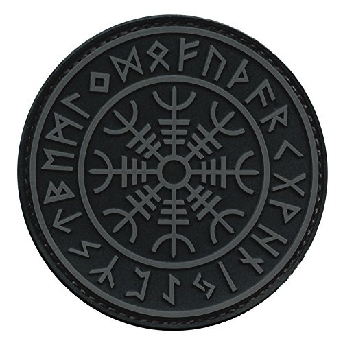 LEGEEON Aegishjalmr Viking Helm of Awe ACU Subdued Norse Heathen Rune Morale PVC Rubber Fastener Patch LEGEEON Aegishjalmr Viking Helm of Awe ACU Subdued Norse Heathen Rune Morale PVC Rubber Fastener Patch