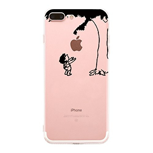 Matop Compatible for iPhone 7 Plus / 8 Plus Case Clear Shockproof Ultra Thin Protective Case Silicone TPU Slim Soft Bumper Cover Boy Animals Cases for iPhone 7 Plus / 8 Plus 5.5 inch (Little Boy)