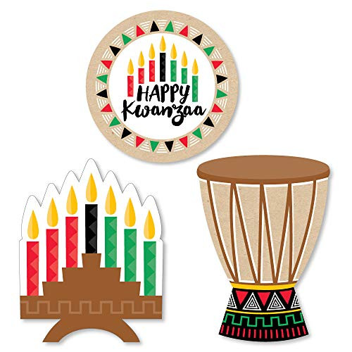 Big Dot of Happiness Happy Kwanzaa - Diy Shaped African Heritage Holiday Party Cut-Outs - 24 Count