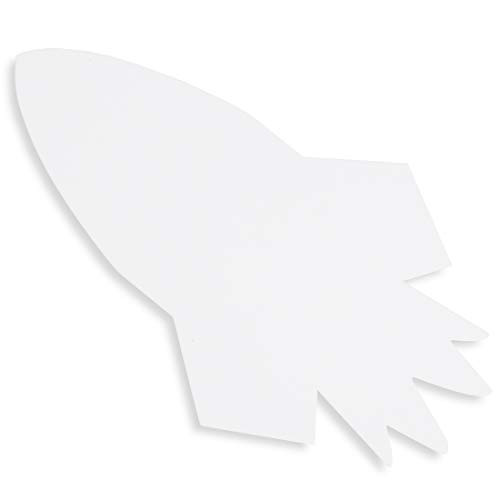 Bright Creations Rocket Paper Cutouts for Crafts (50 Count) 5 x 8.5 Inches
