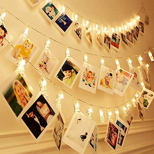 Dopheuor Photo Clip String Lights LED Battery Operated Starry Fairy Copper String Lights with Clips Warm White for Pictures Bedroom Wall Patio Halloween Thanksgiving Christmas Party Wedding Decor Dopheuor Photo Clip String Lights LED Battery Operated Starry Fairy Copper String Lights with Clips Warm White for Pictures Bedroom Wall Patio Halloween Thanksgiving Christmas Party Wedding Decor