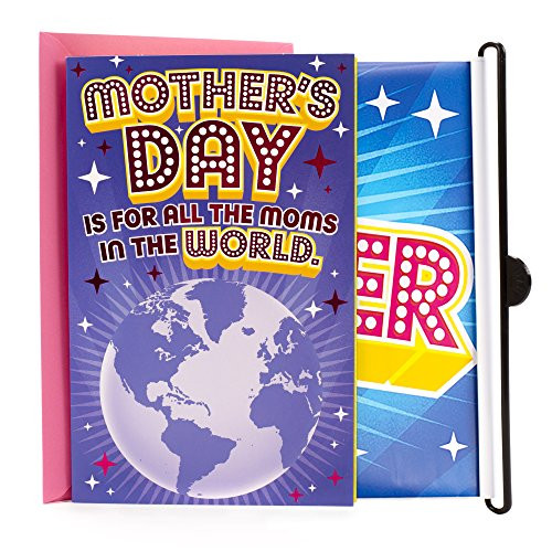 Hallmark Funny Mothers Day Card for Mom (Best Mom Ever Pull-Out Banner)