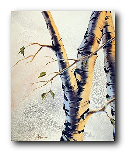 Forest Quaking Aspen Tree Populus Tremuloides Nature Wall Decor Art Print Poster (16x20)