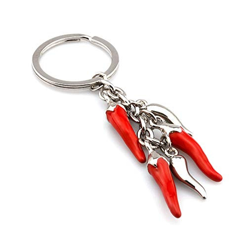 Jzcky Shzrp Red Chili Keychain Key Ring?Zinc Alloy Valet Car Key Chain Keyring Jzcky Shzrp Red Chili Keychain Key Ring?Zinc Alloy Valet Car Key Chain Keyring