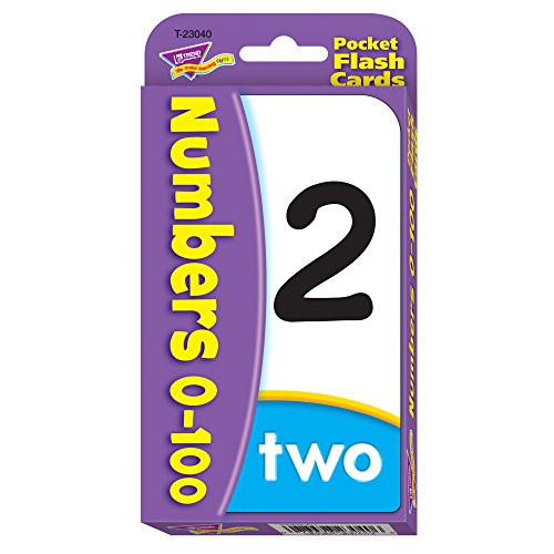 TREND enterprises, Inc. T-23040BN Numbers 0-100 Pocket Flash Cards, 12 Sets