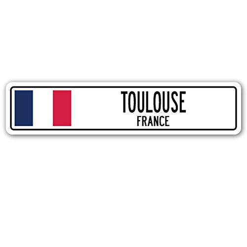 Toulouse, France Street Sign French Flag City Country Road Wall Gift Toulouse, France Street Sign French Flag City Country Road Wall Gift