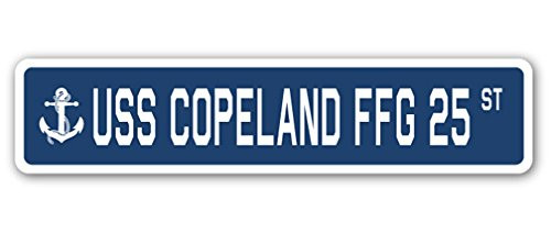 USS Copeland FFG 25 Street Sign Us Navy Ship Veteran Sailor Gift