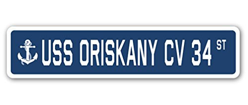 USS Oriskany CV 34 Street Sign us Navy Ship Veteran Sailor Gift
