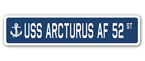 USS Arcturus Af 52 Street Sign Us Navy Ship Veteran Sailor Gift