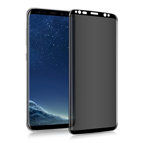 Galaxy S9/S8 Privacy Screen Protector, SIHIVIVE Tempered Glass Anti Glare/Spy Anti-Scratch No Bubble 9H Hardness 3D Touch Compatible with Samsung Galaxy S9/S8 (Black)