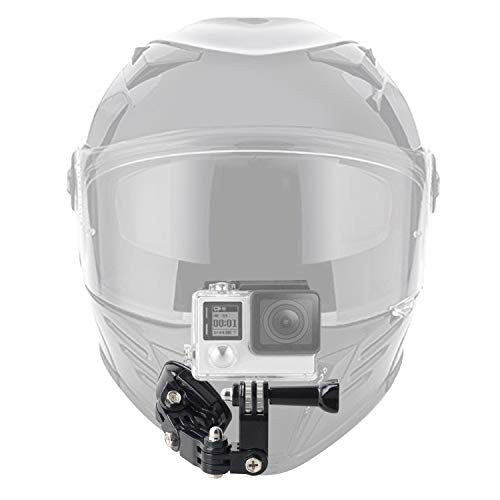YiePhiot Motorcycle Helmet Chin Mount Kits Compatible with GoPro Hero 4/5/67/(2018) Black/Session 3+,YI Action Camera, DJI Osmo Action, with Front and Side Swivel Arm Mount & Adhesive Pads
