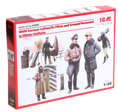 ICM Models Luftwaffe Pilots and Ground Personnel in Winter Uniform Building Kit ICM Models Luftwaffe Pilots and Ground Personnel in Winter Uniform Building Kit
