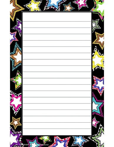 Teacher Created Resources Fancy Stars Notepad (5270)