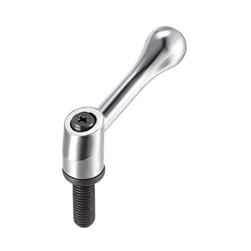 uxcell M10 x 29mm Handle Adjustable Clamping Lever Thread Push Button Ratchet Male Threaded Stud